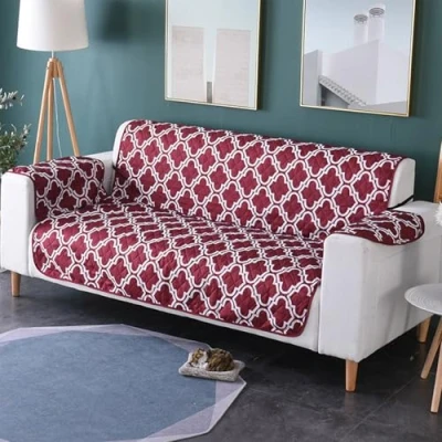 Imagen de PETCUTE Funda Sofa 3 plazas Cubre Fundas de Sofá Acolchado Resistente al Agua Protector Muebles para Mascotas