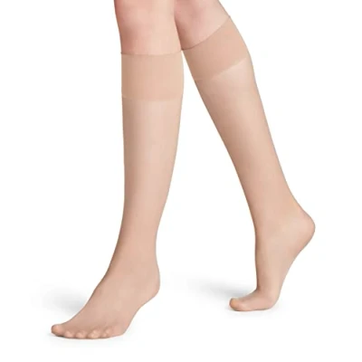 Imagen de FALKE Pure Matt 20 DEN W KH transparente unicolor 1 par, Calcetines largos Mujer, Color piel (Crystal 4409) nuevo ecológico, 39 42