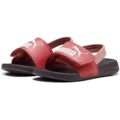 Imagen de PUMA Popcat 20 Backstrap AC INF, Sandalias deslizantes Unisex bebé, Peach Frost White Midnight Plum Pink Fruit, 24 EU
