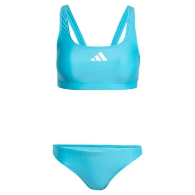 Imagen de adidas Performance 3STRIPES Vback Bikini Lucid cyan white, Mujer, Talla: 44, white