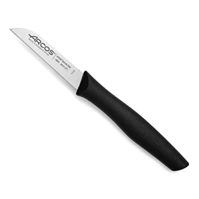 Imagen de Arcos Serie Nova Cuchillo Mondador Hoja de Acero Inoxidable 80 mm Mango Polipropileno Color Negro