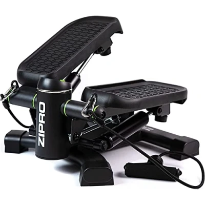 Imagen de Zipro Roam Stepper Mini máquina de Fitness (Incluye Ordenador Entrenamiento LCD, Muchas Funciones, para en casa, swingstepper piernas y glúteos, Resistente al Desgaste, Negro