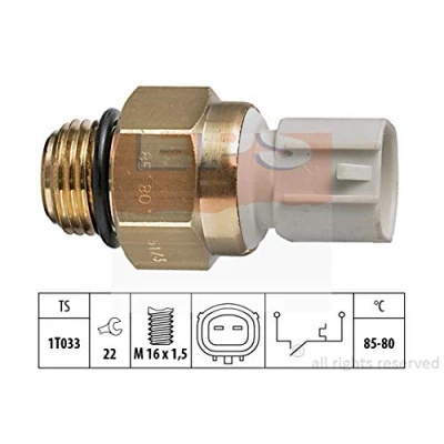 Imagen de EPS 1.850.173 Interruptor de temperatura, ventilador del radiador M16x1,5 Made in Italy OE Equivalent MITSUBISHI: ECLIPSE 1