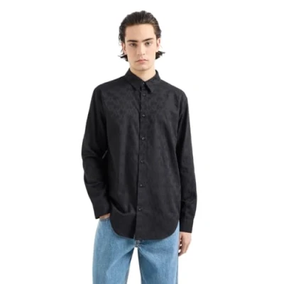 Imagen de Armani Exchange Camicia Camisa, Hombre, Talla: XXL, Black