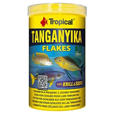 Imagen de Tropical TANGANYIKA 1000ml / 200g alimento con Varios Ingredientes en Forma de Escamas para cíclidos