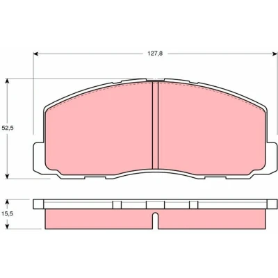 Imagen de TRW GDB355 Juego de pastillas freno no preparado para indicador desgaste MITSUBISHI: Lancer 4, GALANT 3