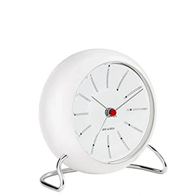 Imagen de Arne Jacobsen Reloj de Mesa banquero, Color Blanco