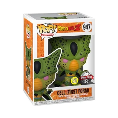 Imagen de Funko Pop! Animation: DBZ Cell (First Form) Brilla en la Oscuridad Dragon Ball Z Figura de Vinilo Coleccionable Idea Regalo Mercancia Oficial Juguetes para Niños y Adultos