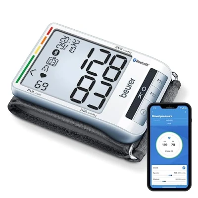 Imagen de Tensiómetro Beurer BC 85, Pantalla XXL, Bluetooth, Plata