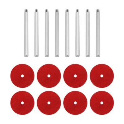 Imagen de YINETTECH 8 piezas de accesorios retro para máquina coser doméstica, carretes y fieltros metal compatibles con Singer 201K/99K/15K/66K/128K