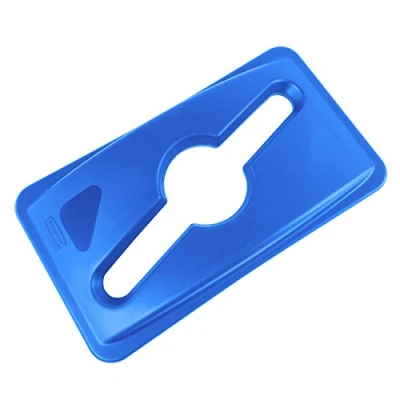 Imagen de Rubbermaid Commercial Products Slim Jim Parte superior de reciclaje, 5.4&amp;Quot; x 12.1&amp;Quot; 21.1&amp;Quot;, azul, 1