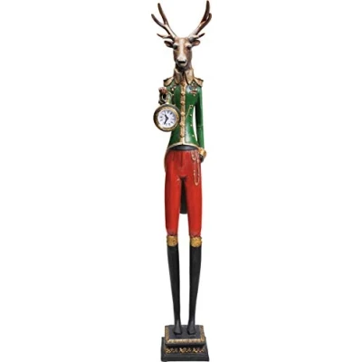 Imagen de Kare Design Reloj de Mesa Gentleman Deer, Policromo, 72 x 12.5 14 cm