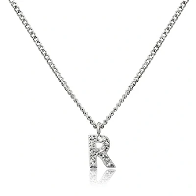 Imagen de GD GOOD.designs EST. 2015 Cadena con letras de plata para señoras I Collar respetuoso la piel colgante inicial acero inoxidable plata. (R)