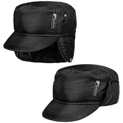 Imagen de LIPODO Gorra Militar con Orejeras Piumino Hombre de Invierno Visera, Orejeras, Forro otoño/Invierno L (58 59 cm) Negro