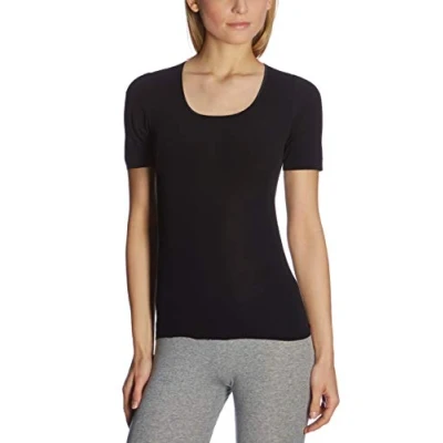 Imagen de Schiesser Luxury Camiseta de pijama, Mujer, Talla: 40, Black