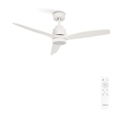 Imagen de CREATE / WINDSTYLANCE DC/Ventilador de techo con luz blanco mando/ 40W, Silencioso, Ø132 cm, 6 velocidades, temporizador, verano invierno, doble altura, motor DC