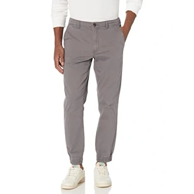Imagen de Amazon Essentials Pantalones Chinos Estilo chándal de Corte Ajustado Hombre, Gris Oscuro, XXL