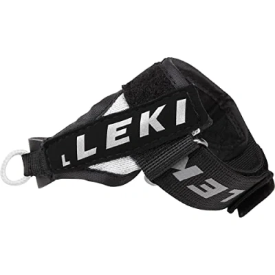Imagen de LEKI Shark Nordic Dragoneras para la empuñadura del bastón de Marcha nórdica, Unisex, 886330125, Schwar/Silber, S/M/L