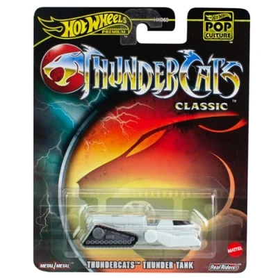 Imagen de Hot Wheels DieCast THUNDERCATS Classic ThunderTank Modelo de vehículo Multicolor Escala 1/64 Longitud 5 cm, HVJ53