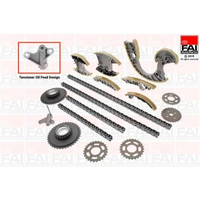 Imagen de FAI AutoParts TCK220NG Juego de Cadena distribución sin juntas, con ruedas dentadas Símplex, pasadores AUDI: Q7, A6 C6 Berlina