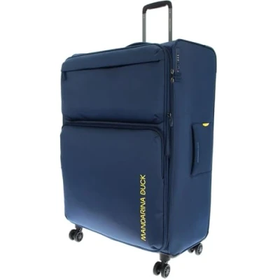 Imagen de Mandarina Duck Zephyr Carrito XL EXP, Vestir Azul, Trolley espandibile en Tessuto morbido ad Effetto 3D