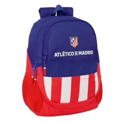 Imagen de Safta ATLÉTICO de MADRID Mochila Escolar Infantil, Ideal para Niños Diferentes Edades, Cómoda y Versátil, Calidad Resistencia, 32x16x44 cm