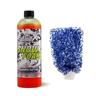 Imagen de AutoFullCar Kit Economy Champú y Manopla FullCarX Limpieza Detailing 750 ml (FOAM)
