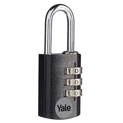 Imagen de Yale YE3CB/20/121/BK Candado de Seguridad Combinación Negro 20 mm YE3CB