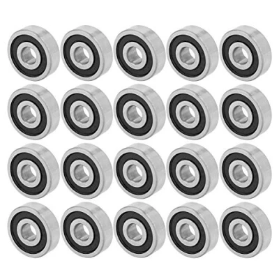 Imagen de Akozon rodamientos de bolas 20pcs 625RS rígidos goma 16mmx5mmx5mm