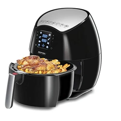 Imagen de MPM MFR 06 Freidora de Aire sin Aceite, 4.5L, Pantalla Digital, Táctil, Airfryer con 8 Modos Preestablecidos, Temporizador y Temperatura Ajustable, Cocina Saludable, BPA, 1500W