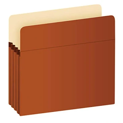 Imagen de Pendaflex Bolsillos expansibles para archivos, tamaño carta, color rojo, expansión de 3.5 pulgadas, reforzado con material Dupont™ Tyvek®, 25 por caja (1524E OX)