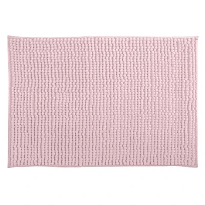 Imagen de MSV Alfombrilla de baño Chenilla Pelo Largo, 40 x 60 cm, Color Rosa Pastel