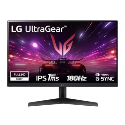 Imagen de Monitor gaming LG 24GS60F B, 24&quot;, Full HD, 1 ms, 180 Hz, HDMI x1, DisplayPort 1.4, Negro