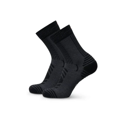 Imagen de DANISH ENDURANCE Calcetines Senderismo de Lana Merino, Antiampollas, para Hombre y Mujer, Negro, 43 47