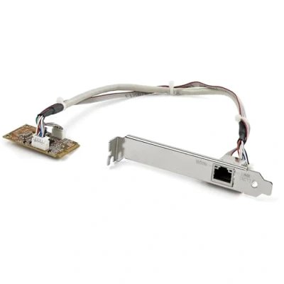 Imagen de StarTech.com Adaptador Tarjeta de Red Nic Mini PCI Express e PCIe 1 Puerto Gigabit Ethernet 1x RJ45 Hembra