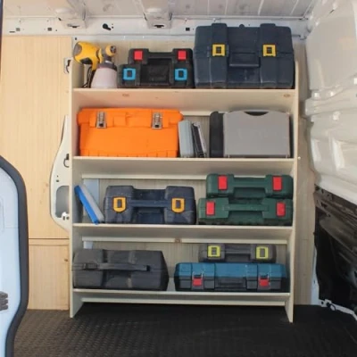 Imagen de Vanify Estanterías para Furgonetas Se Ajusta a Renault TRAFIC L1 y L2 2015+ Estantería Caja de Herramientas