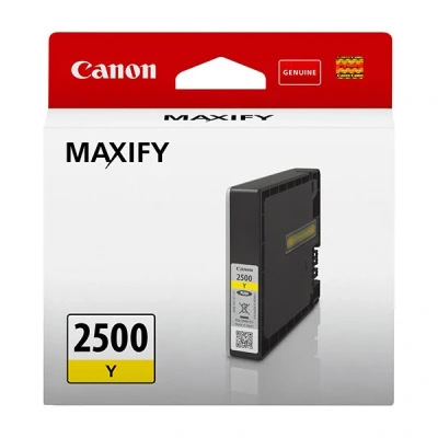 Imagen de Canon PGI 2500 Y Cartucho de tinta original Amarillo para Impresora Inyeccion Maxify MB5050 MB5150 MB5155 MB5350 MB5450 MB5455 iB4050 iB4150