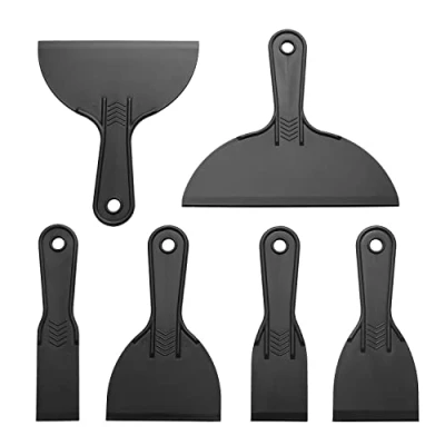 Imagen de 6 Piezas Espatula Masilla,Espatulas Pladur Herramienta de Raspadores Pintura,Espátulas para Pintura en Formas 38 mm,50 mm,76 mm,102 mm,152 mm,203 mm