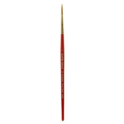 Imagen de Winsor &amp; Newton Sceptre Gold II Pincel Redondo con Mango Corto, Rojo, Nr. 4 2,6 mm