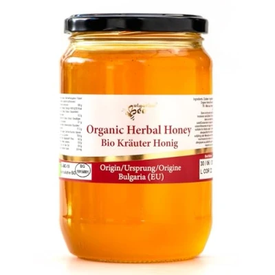 Imagen de 900 g Bio Miel de Abeja Cruda a Base Hierbas