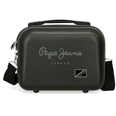 Imagen de Pepe Jeans Cromwell Neceser Adaptable Negro 29x21x15 cms Rígido ABS 9,14L 0,63 kgs