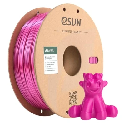 Imagen de eSUN Filamento PLA Seda 1.75mm, Sedoso Brillante Impresora 3D PLA, Precisión Dimensional +/ 0.05mm, 1KG Carrete (2.2 LBS) para de Impresión 3D, Púrpura Rojo