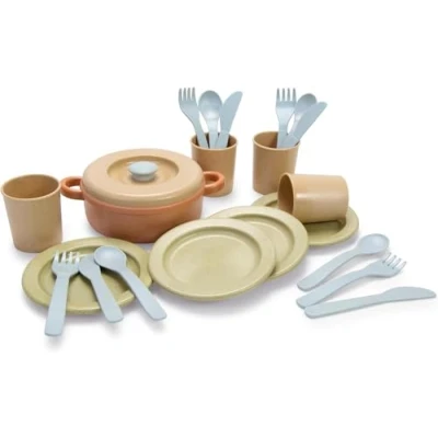 Imagen de Dantoy Juego de comida orgánica a partir 2 años Juguetes 22 piezas Para jugar y aprender Interior exterior plástico base Lavable máquina Caja compacta