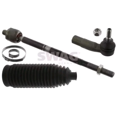 Imagen de SWAG 30 94 9046 Barra de dirección Eje delantero, derecha con tuercas abrazaderas, manguito VOLKSWAGEN: Passat B7 Variant, Caddy 3