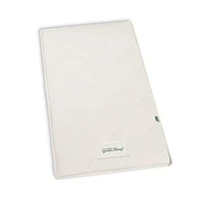 Imagen de The Little Green Sheep Crib Mattress Colchón de Cuna Natural para Adaptarse a SnuzPod3, 44 x 80 cm, Blanco, 44x80cm