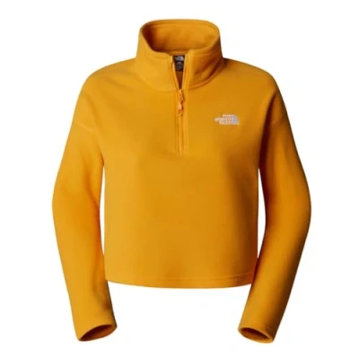 Imagen de The North Face Glacier Cropped ¼ ZIP Forro polar, Mujer, Talla: Medium, Summit gold