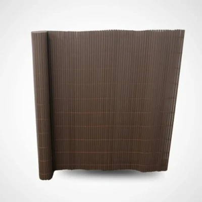 Imagen de COMERCIAL CANDELA FELPUDOS Y ALFOMBRAS Cañizo PVC Doble Cara con Bridas Estera de Resguardo Visual Intimidad para Jardín, Balcón o Terraza Resistente Color (1_x_3_Metros, MARRÓN)