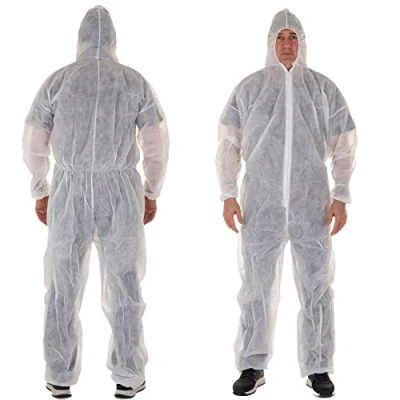 Imagen de XARA Mono Buzo de TNT con Capucha Desechable Protección contra Suciedad y Partículas Cómodo Transpirable Talla XXL 100% Reciclable Pack 5
