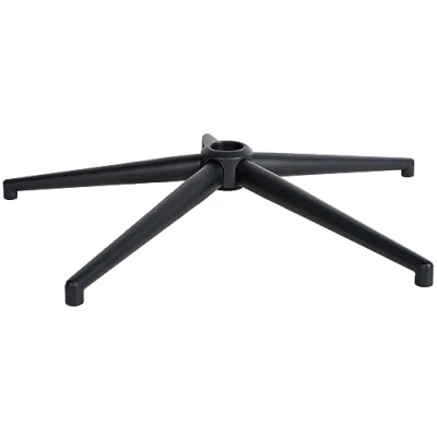 Imagen de CLP Soporte para Silla De Oficina Metálico I Base Universal En Forma Cruz Cuadrado Pie Sillas Giratorias, Color:Negro, Tamaño:65 cm