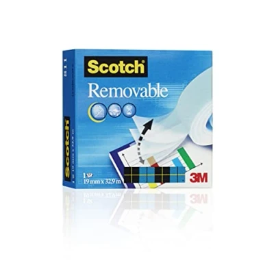 Imagen de Scotch Cinta invisible reutilizable, 1 rollo de 19 mm x 33 m